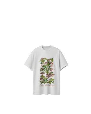Botanical Print T-shirt(White)
