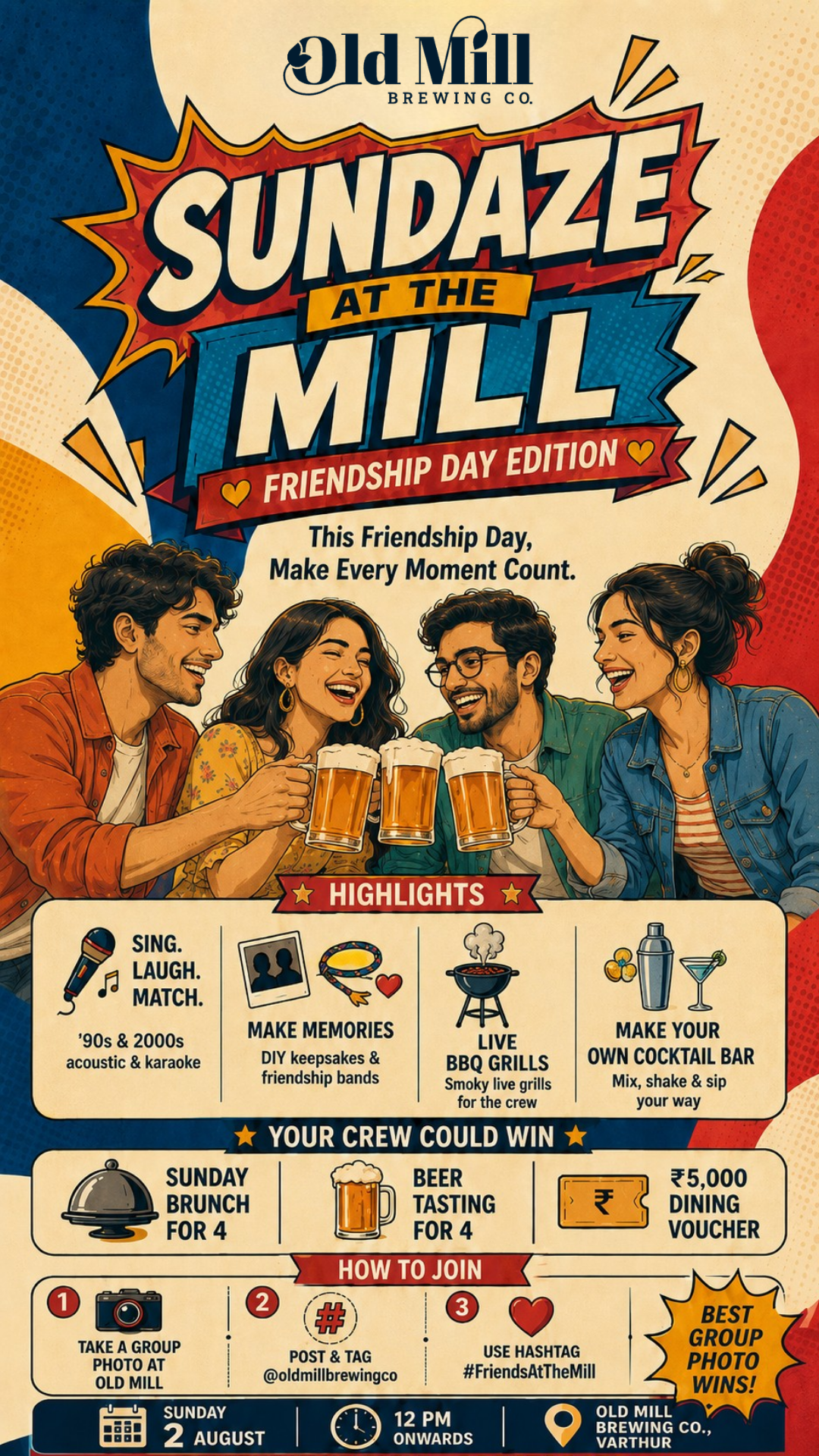 Old Mill Brewing Co Sundaze at the Mill Friendship Day Edition
